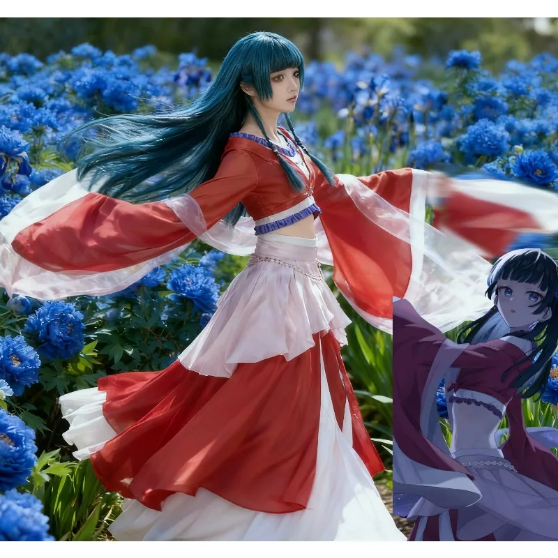 

Anime The Apothecary Diaries Maomao Cosplay Costume Red Dance Dress Hanfu Moondance Suit Halloween Party For Women