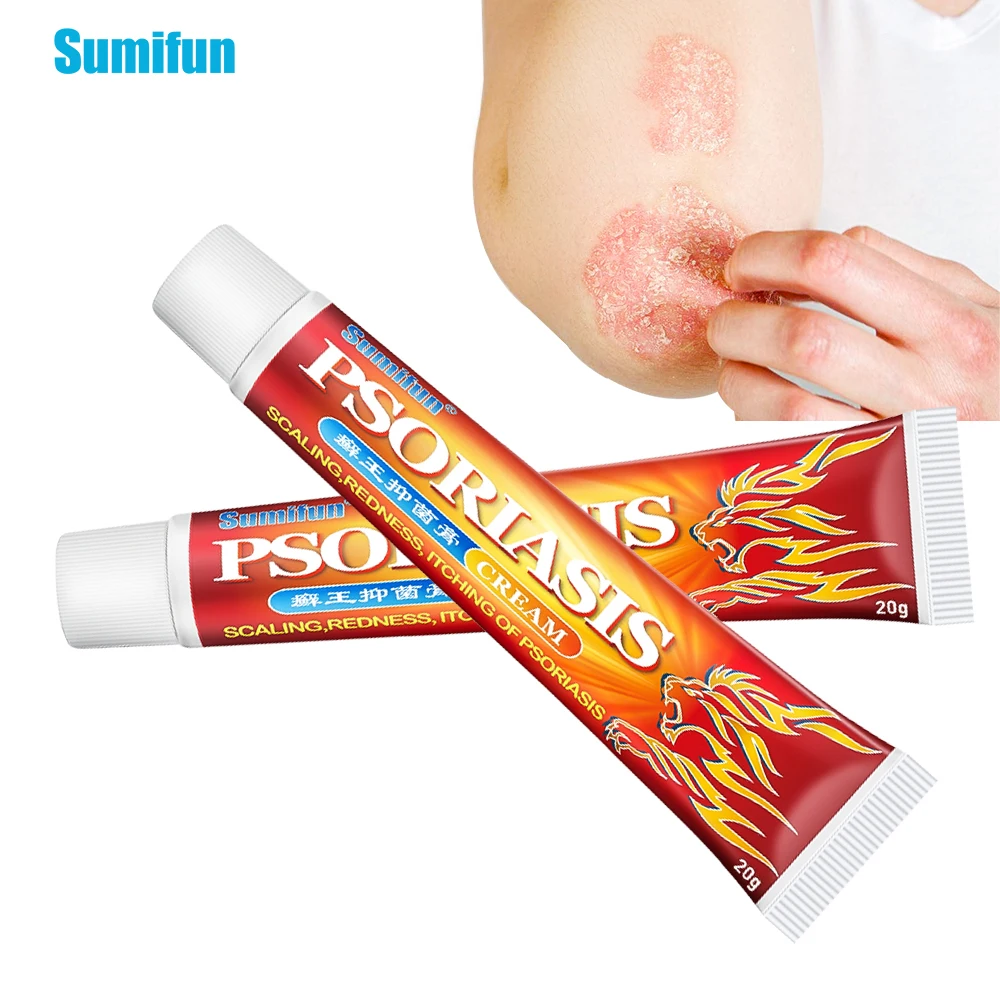 1/2/3Pcs Sumifun Psoriasis Cream Treat Eczema Dermatitis Pruritus Fungus Antibacterial Anti-itching Skin Repair Medical Plaster