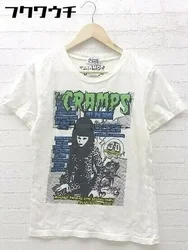 Hysteric Glamour 여성용 크랩 티셔츠, M 사이즈 상의, 반팔, 흰색