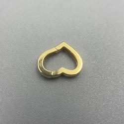 Sinya Au750 Solid 18k Gold Universal Connector Buckle Heart Clasp Pearl Necklace Fine Jewelry DIY Finding Components Accessories