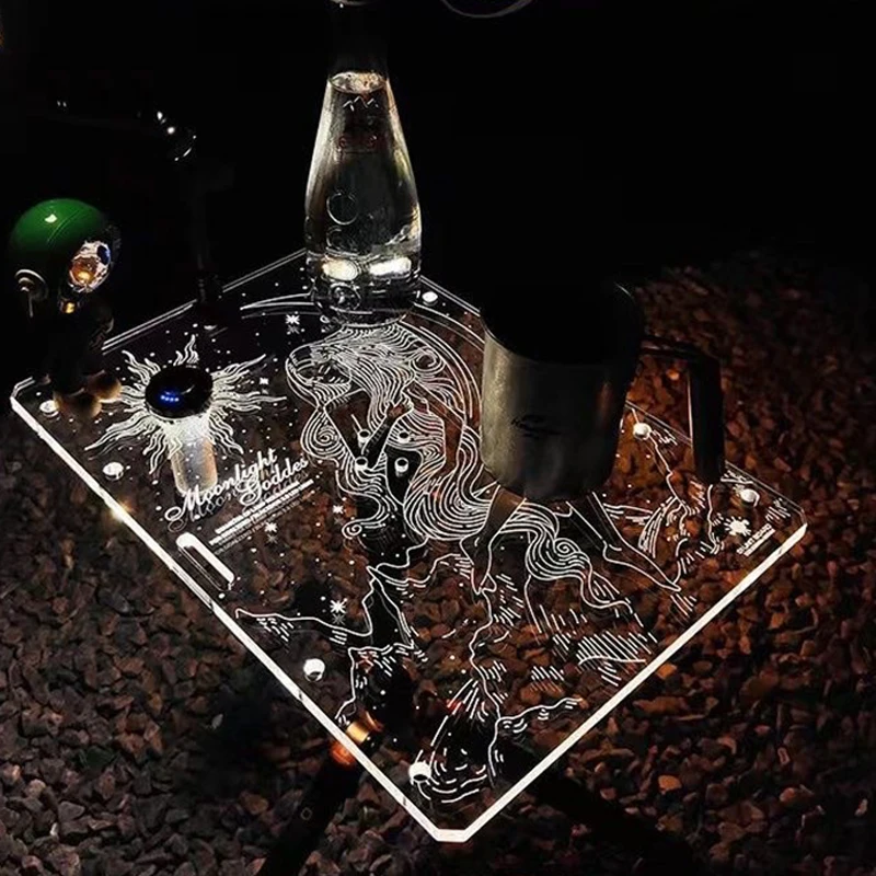 Camping IGT Acrylic Unit Board Portable One Unit Camping Unit Board Multifunctional Clear Table Board IGT Table Accessories