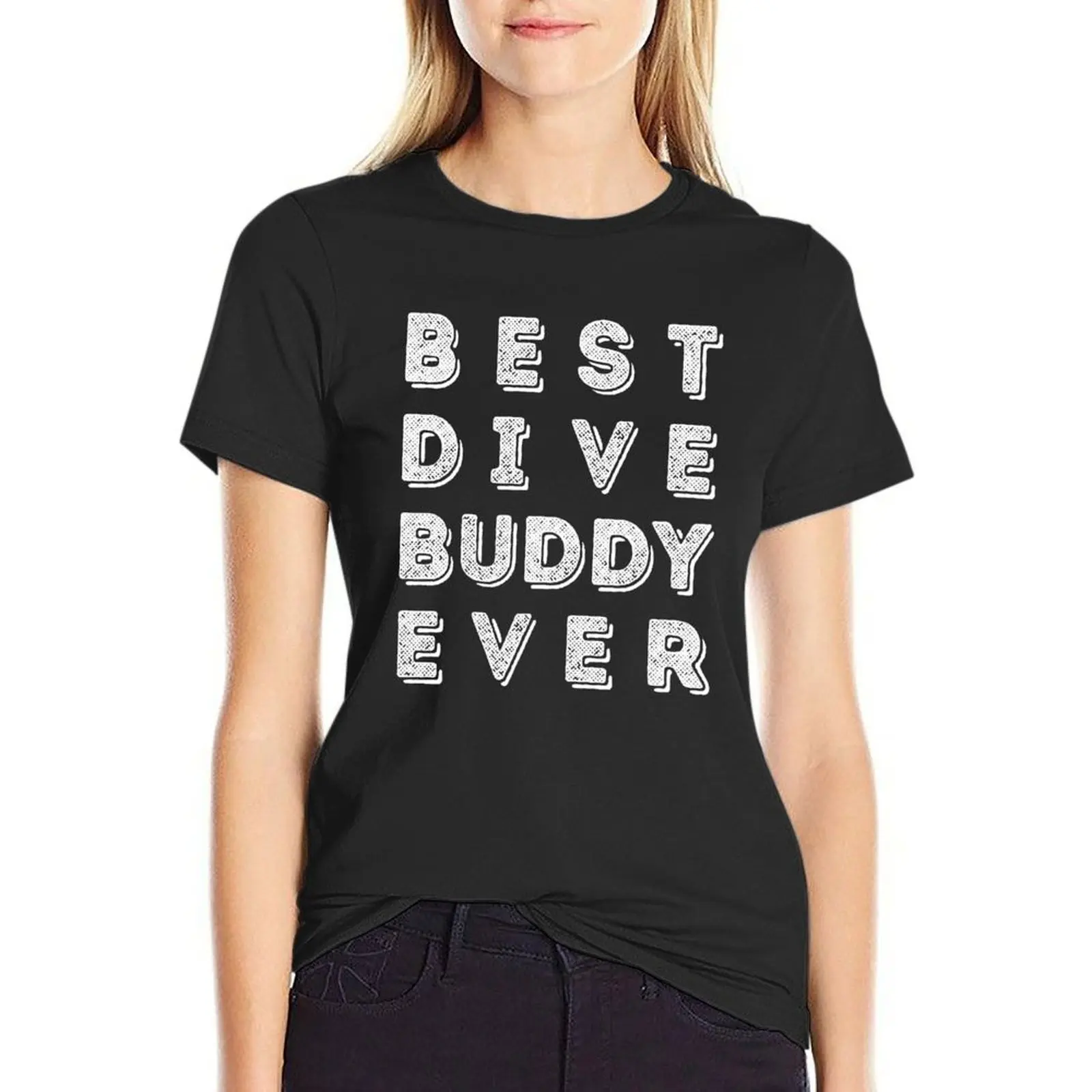 

Best Dive Buddy Ever T-Shirt anime summer tops Women clothing