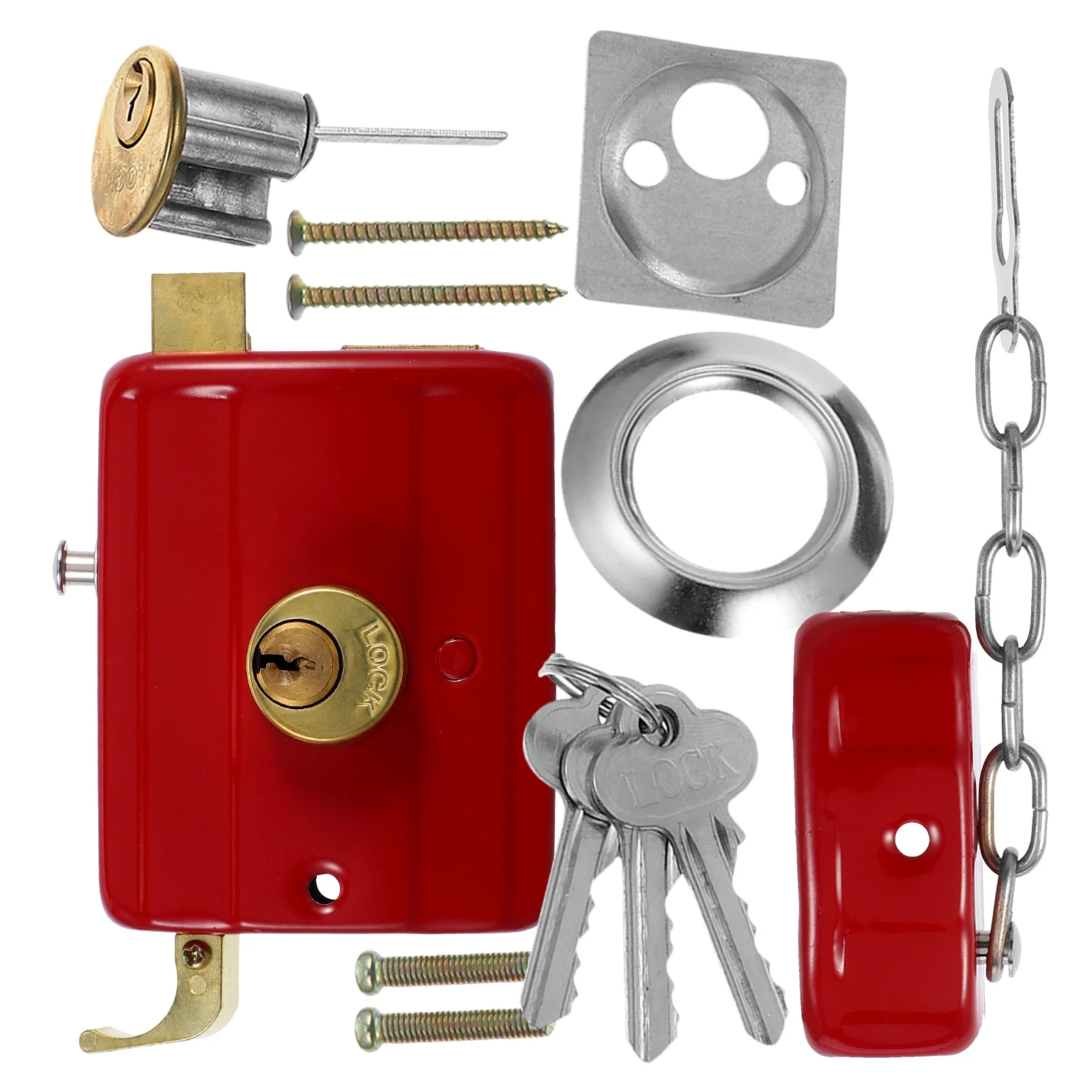 木製ドアロックボルト室内ドア用ユニバーサルデッドロックケースデッドボルト