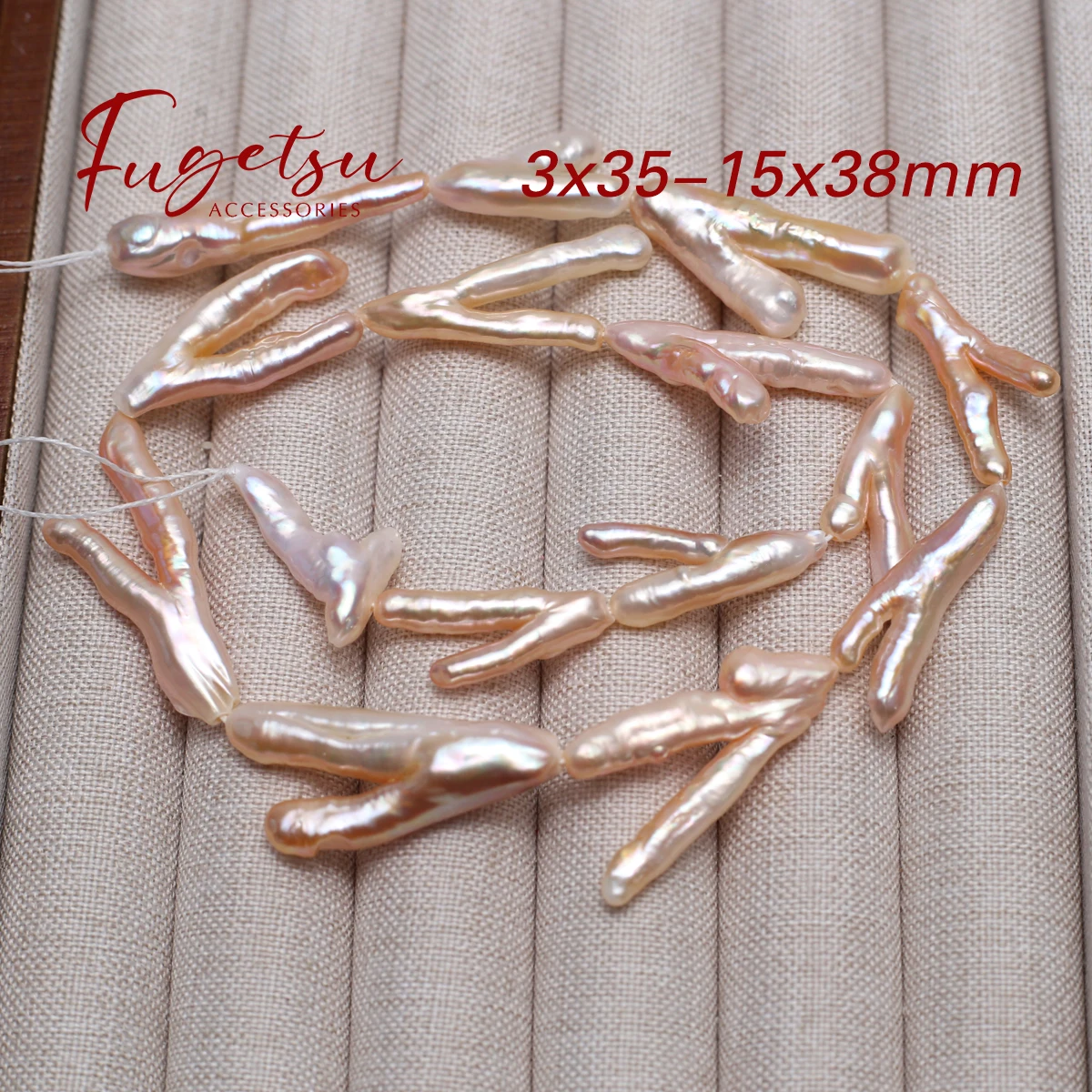

Baroque Natural Freshwater Pearl Pink Chicken Feet Beads Shiny for DIY Women Men Necklace Jewelry Making Supplies Accessories