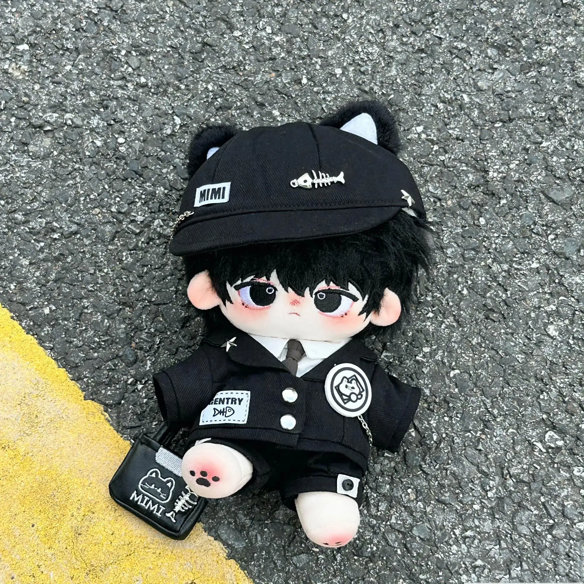 20cm Cotton Doll Handsome Clothes Suits White Leasure Sports Clothing Set Cool Boy Style Black Meow Deacon Hoodless Dolls Cloths