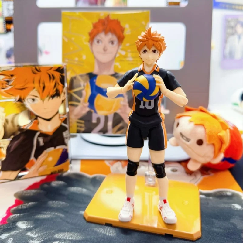 

Bandai SHF Haikyuu Hinata Shoyo Action Figure Karasuno High School High Poseability Anime Collectibles Figures Toys Boys Gift