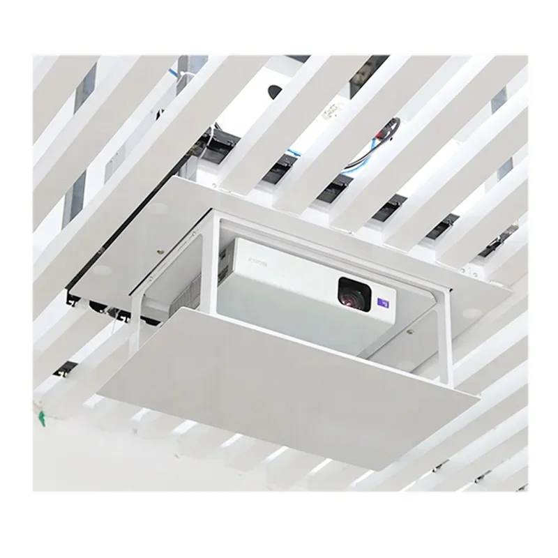 Customized Hidden Recessed Telescopic Ceiling Projection Full Motion Projector Motorized Lift camera Ceiling Mount Projector