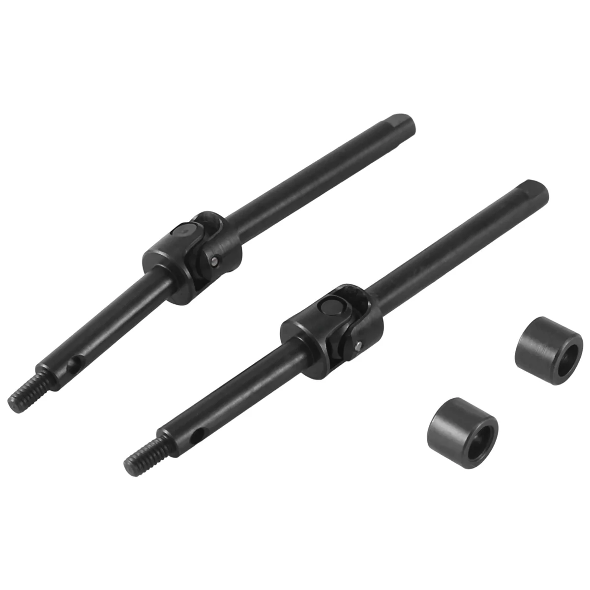 PMPC_2Pcs 4Mm Extended Steel Front Axle Drive Shaft for Axial SCX24