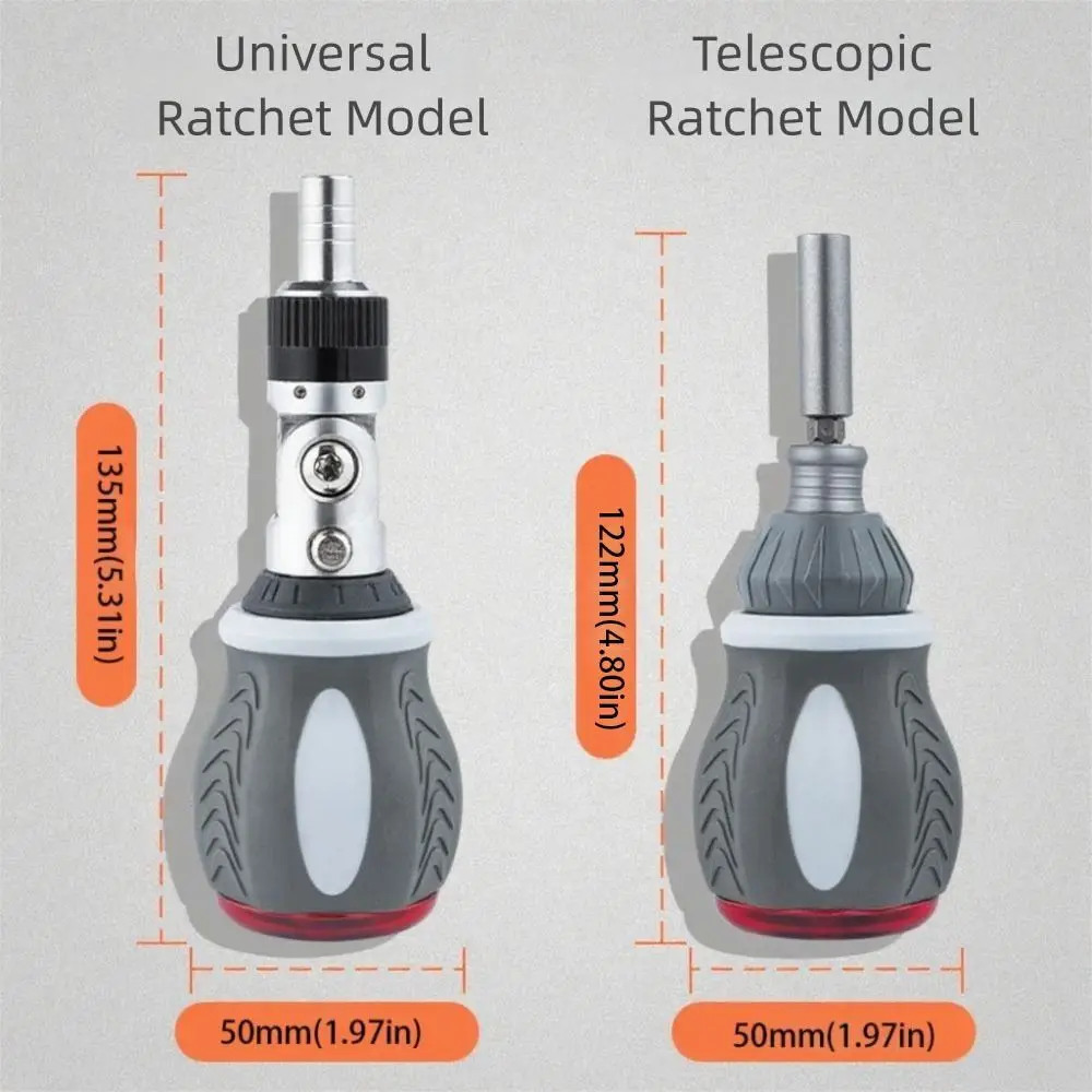 180 Degree Rotating Multi-Angle Screwdriver Adjustable Precision Tools Ratchet Screwdriver Set 8-in-1 Screwdriver Portable Tool