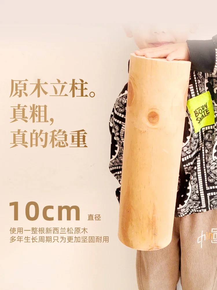 إطار تسلق من الخشب الصلب الفاخر، إطار، صغير غير مشغول، خدش القطط، عش، شجرة، لعبة متكاملة #4