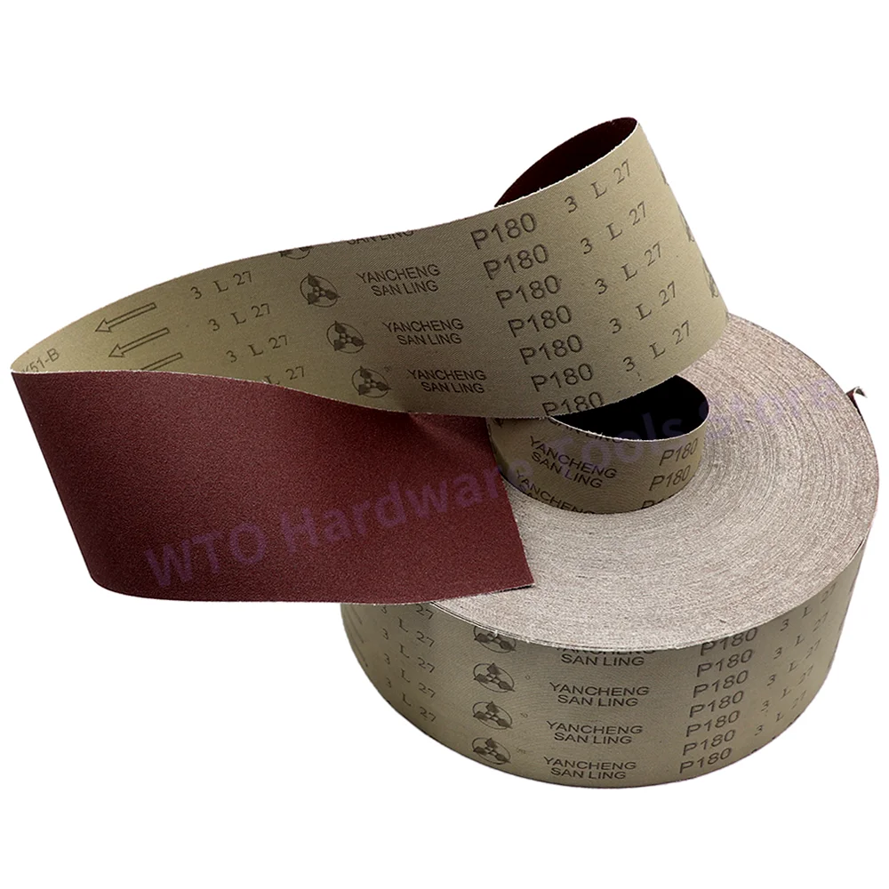 

2m 4 Inch Sandpaper Roll Hook and Loop Aluminium Oxide Emery Cloth Roll 60-600 Grits for Wood Furniture Metal Sanding