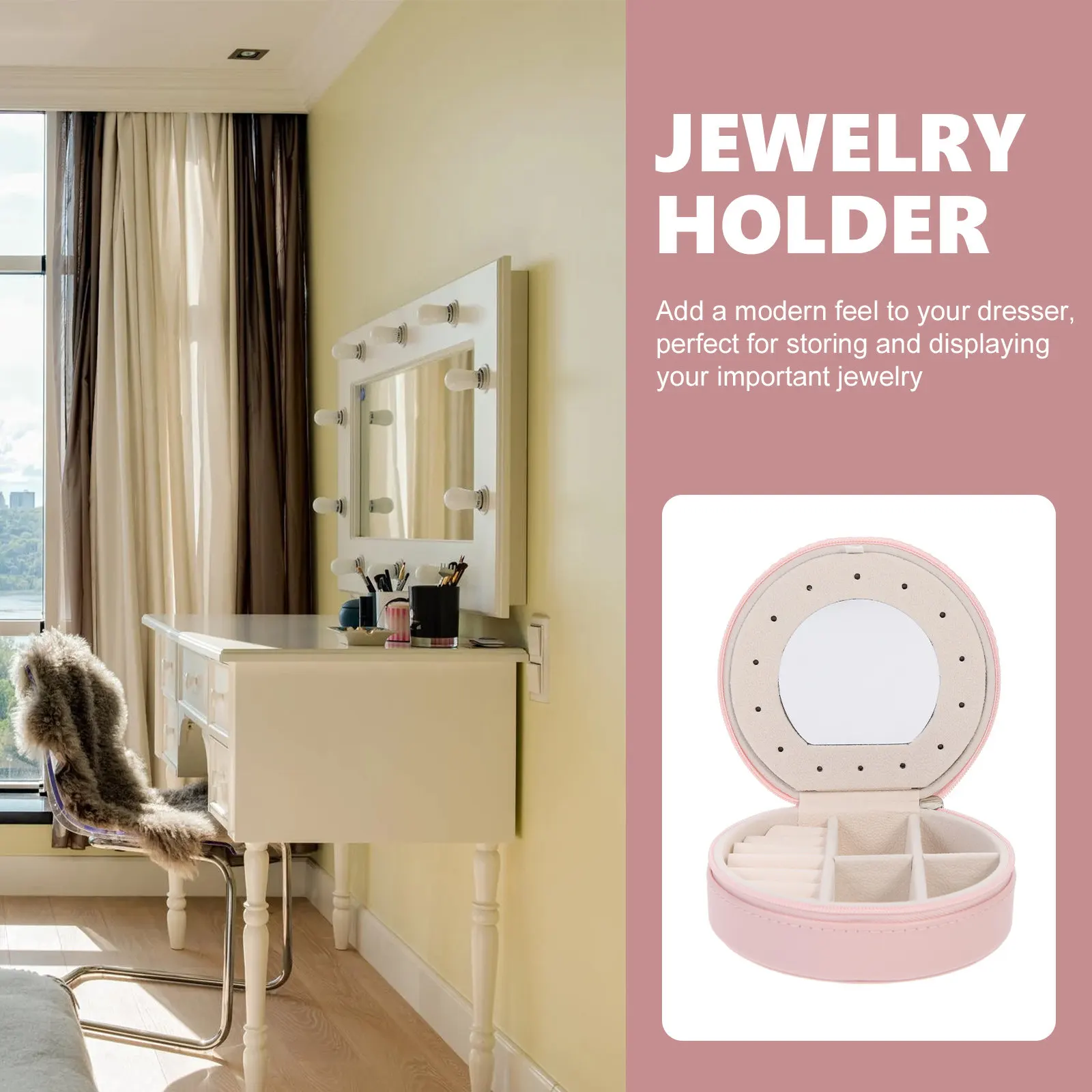 

Multi-Layer Jewelry Storage Box Elegant Simple Design Organizer for Necklaces Earrings Rings Brooches Hair Clips Women