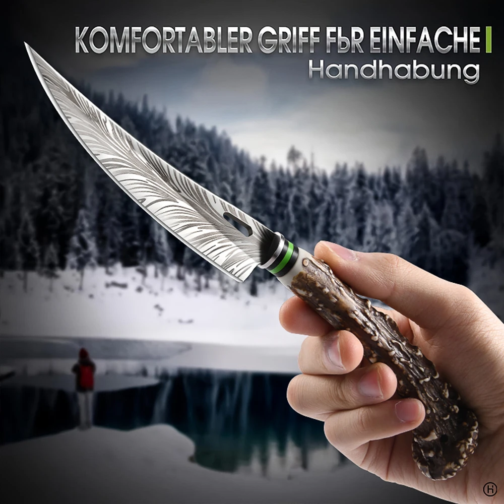 Cuchillo para cortar huesos al aire libre, cuchillo para abate, cuchillo para vender carne, cuchillo para cortar ovejas, cuchillo para cortar carne, cuchillo para cortar cerdo