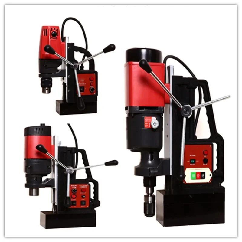 220V Magnetische Gewindeschneidmaschine mit Einstellbarer Geschwindigkeit Vorwärts und Rückwärts Elektrische Magnetbohrmaschine mit Saugfunktion