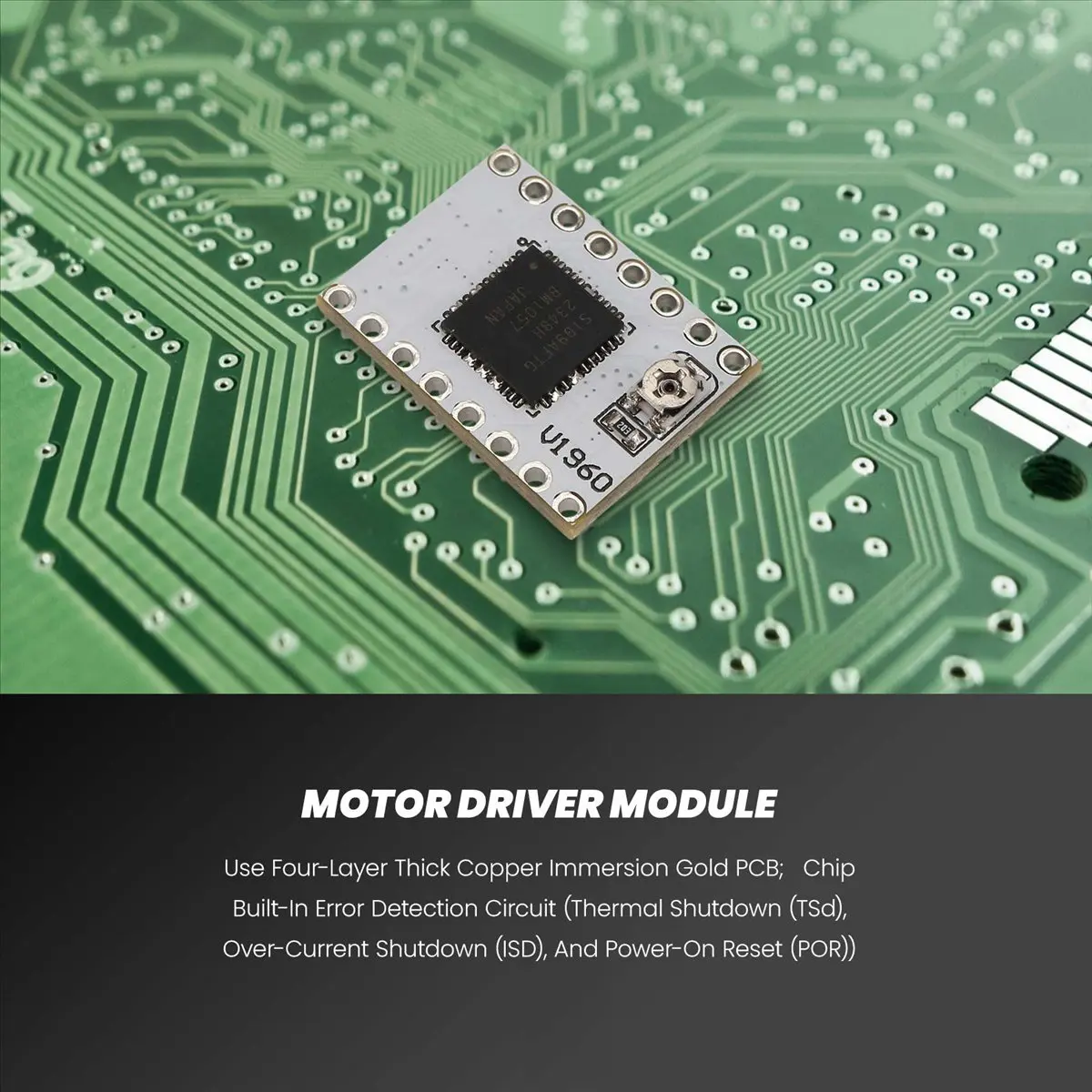 SCLS Driver Module TB67S109 Stepper Motor Driver Module 4A Current Driveable 42/57 Motor Module