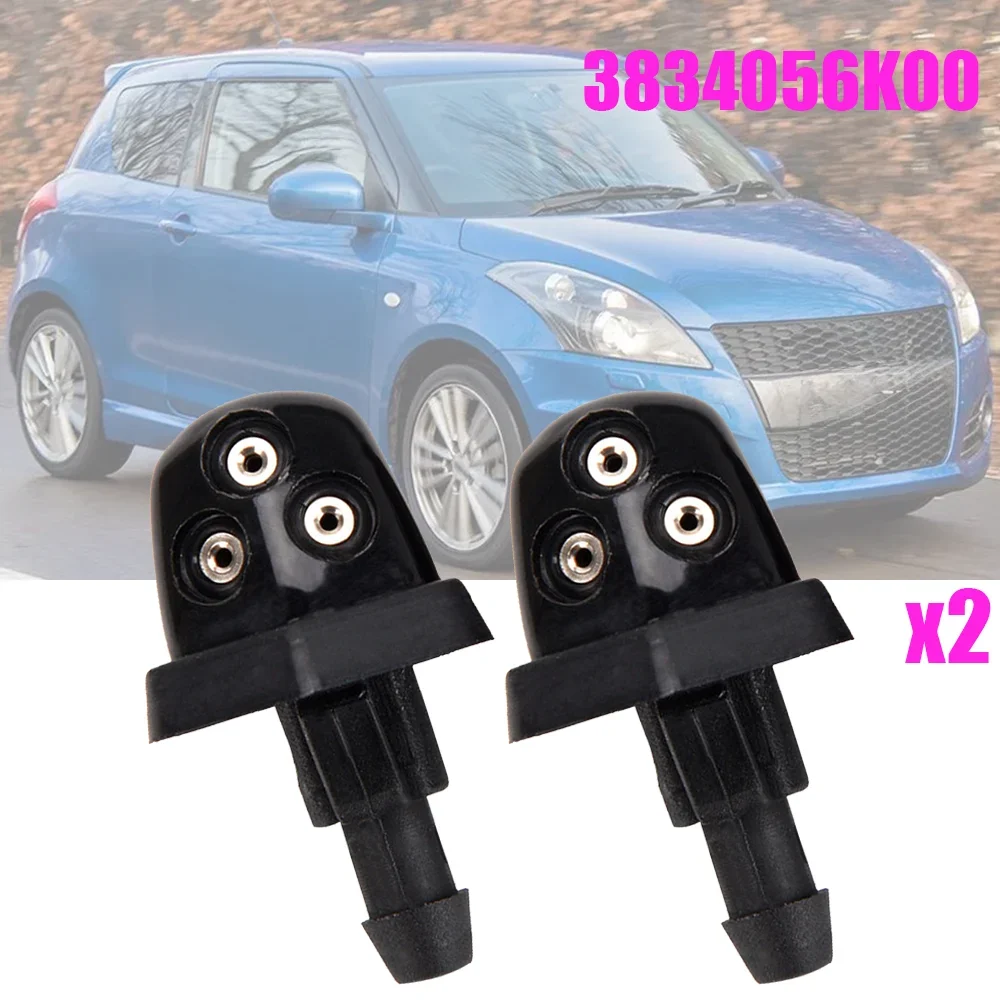 2Pcs Car Front Windshield Wiper Washer Spray Jet Nozzles New For Suzuki Swift MK2 SX4 MK1 Grand Vitara 1998 - 2005 Escudo Aerio