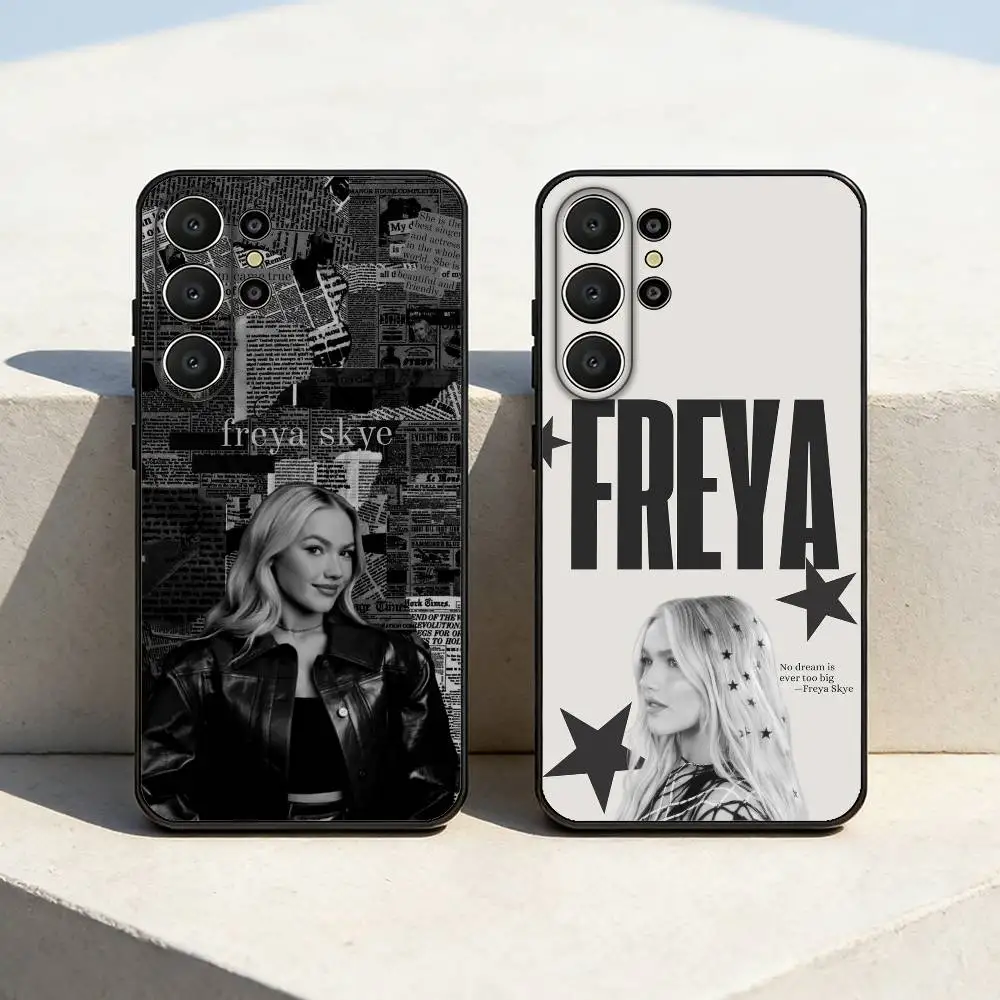 F-Freya Skye S-Singer Phone Case For Samsung S26,S25,24,23,22,30,21,10,9,Ultra,Plus,Lite,Black Soft Case