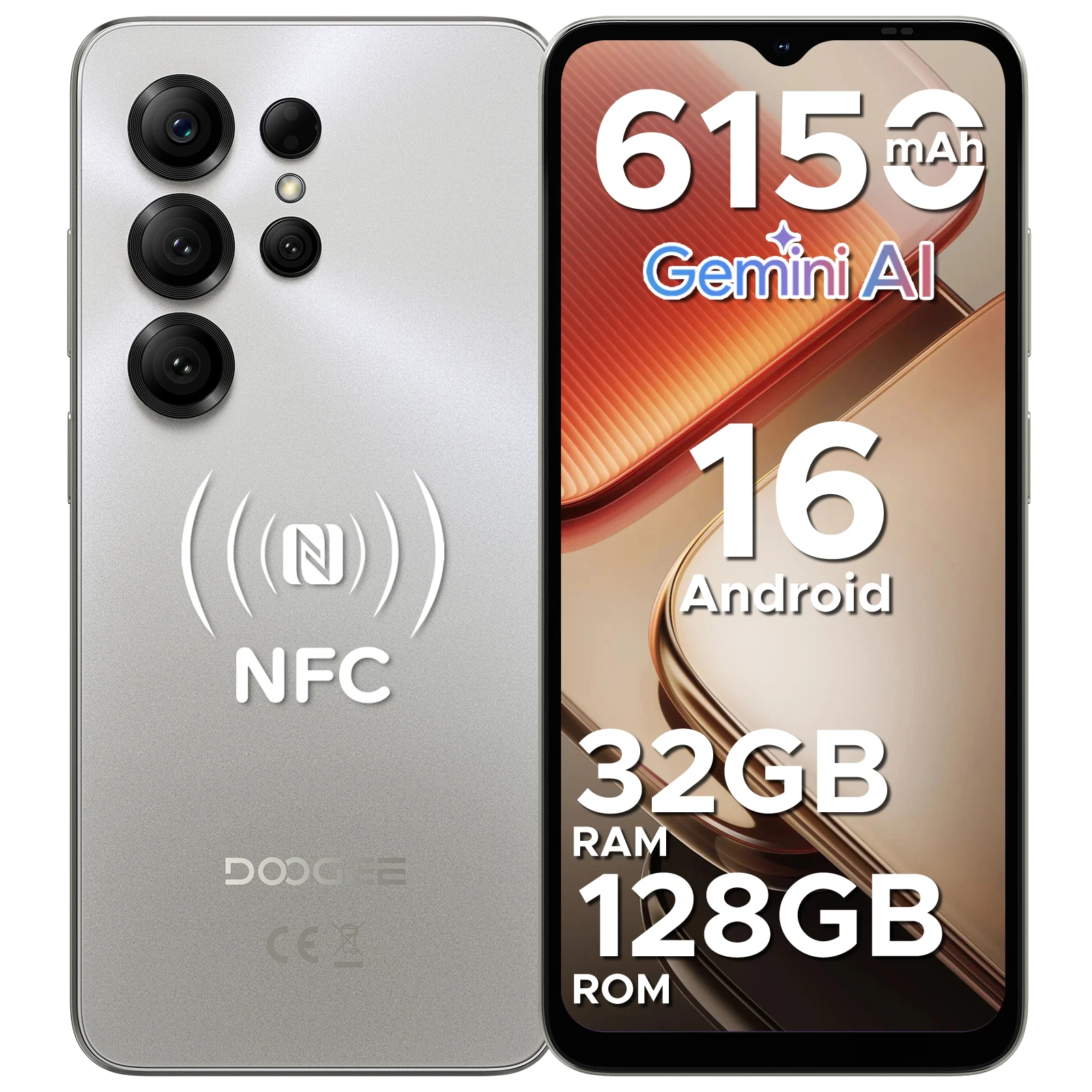 DOOGEE Note56X Pro Android 16 SmartPhone 32GB 128GB 6.56