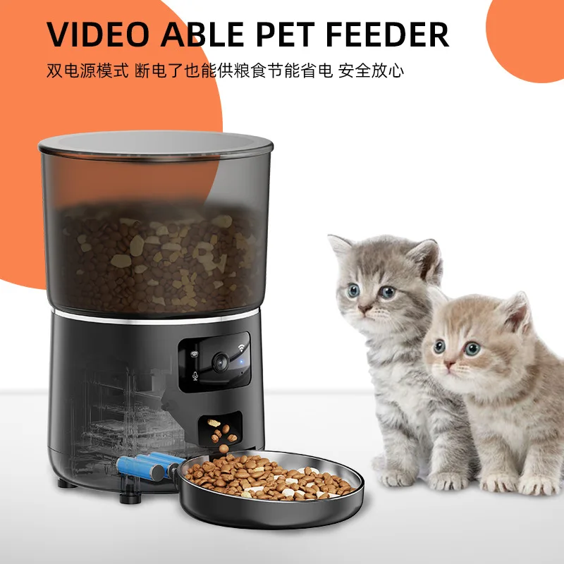 

New Pet Automatic Feeder Remote Wifi Hd Video Voice Monitoring Cats And Dogs Large Capacity Intelligent Feeding