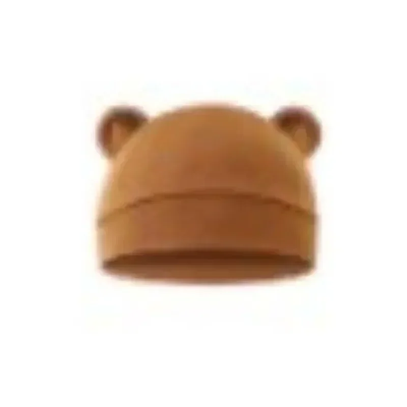 

Newborn Bear Print Hat Lightweight Single Layer Fetal Cap Spring Summer Autumn Baby Headwear