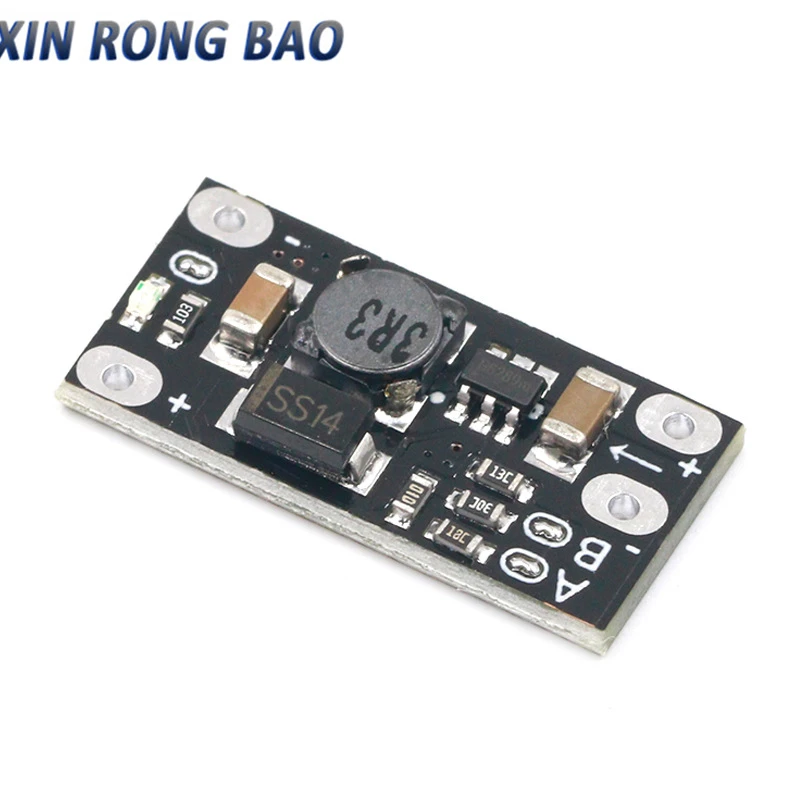 Mini DC-DC boost module 3.7V to 12V, supporting 5V / 8V / 9V / 12V output lithium battery boost