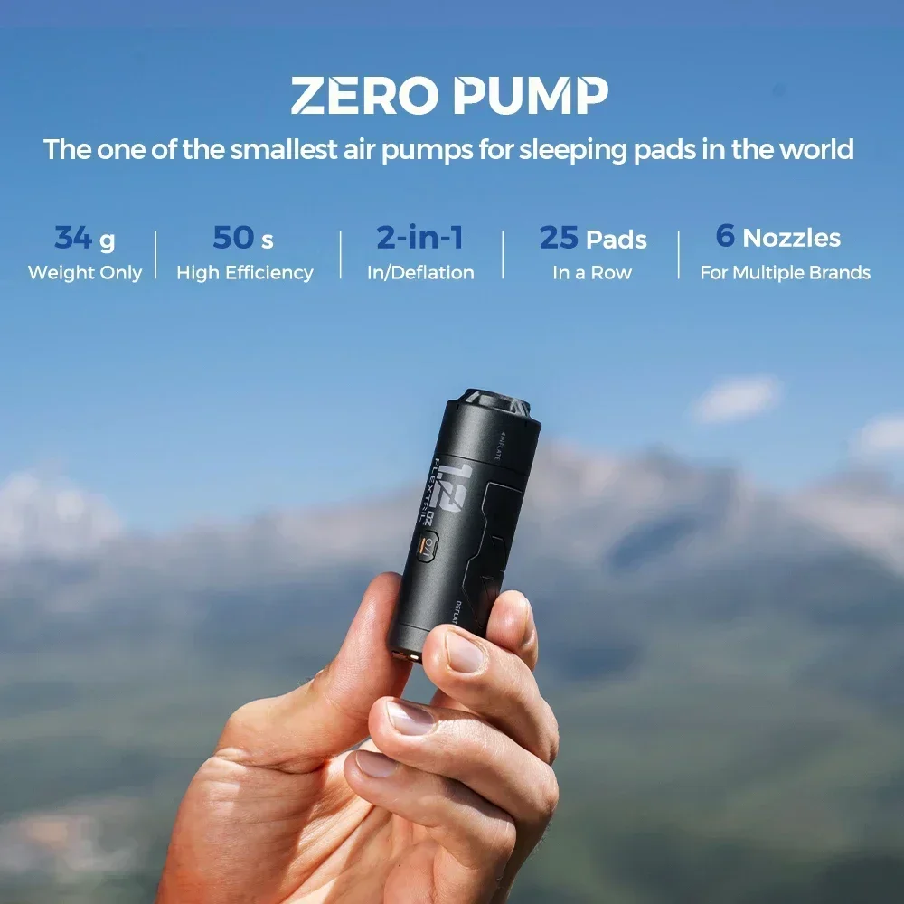 

Flextaigear Zero Tiny Pump Outdoor Portable Electric Inflator Pump Hiking Camping Air Cushion Pumping and Inflating Inflator