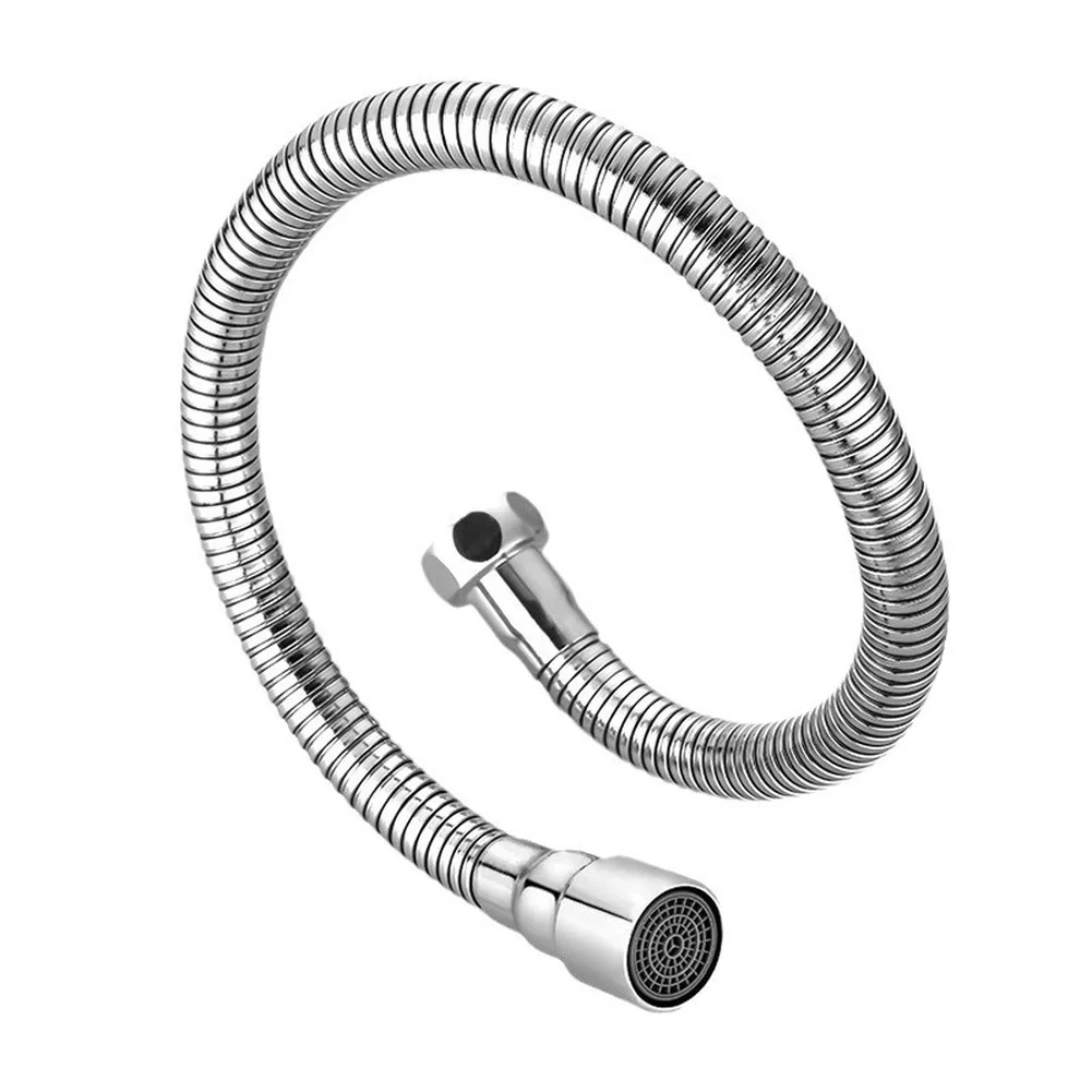 Stainless steel faucet extension adapter with rotation and splash proof aerator for controlled water flow and easy installation