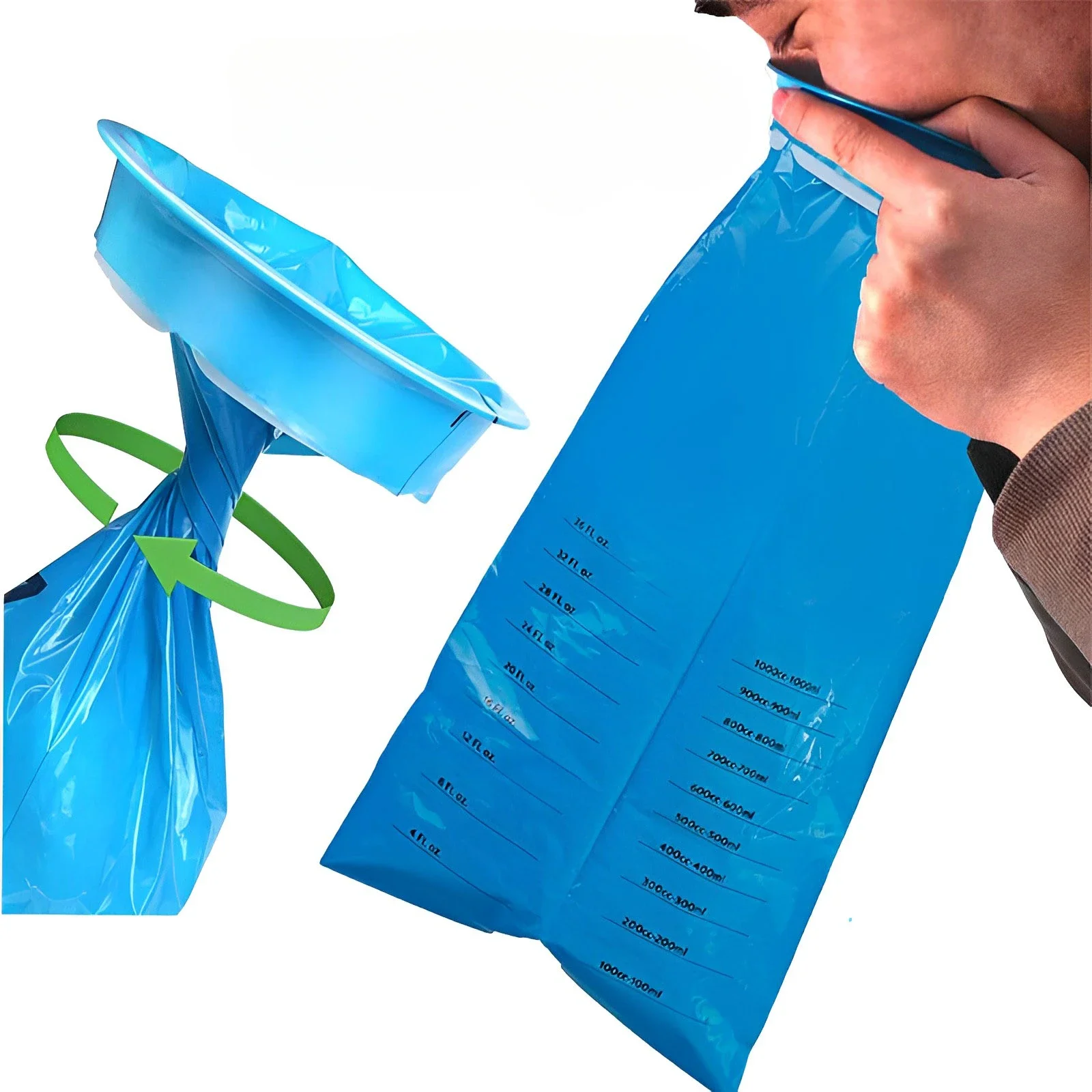 

1000ML Disposable Vomit Bag Portable Disposable Travel Car Airplane Motion Sickness Nausea Pregnant Emergency Vomit Cleaning Bag