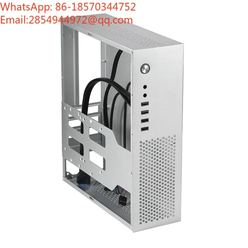2026     New A10 Mini Horizontal Vertical MATX24 * 24 Main Board Small 1U Power Supply 7.3LHTPC Computer Case