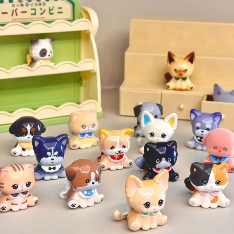 

Genuine Strawberry Mousseta Doudou Dog And Its Friends Series Blind Box Cute Mini Desktop Ornaments Hand-Made Blind Bags