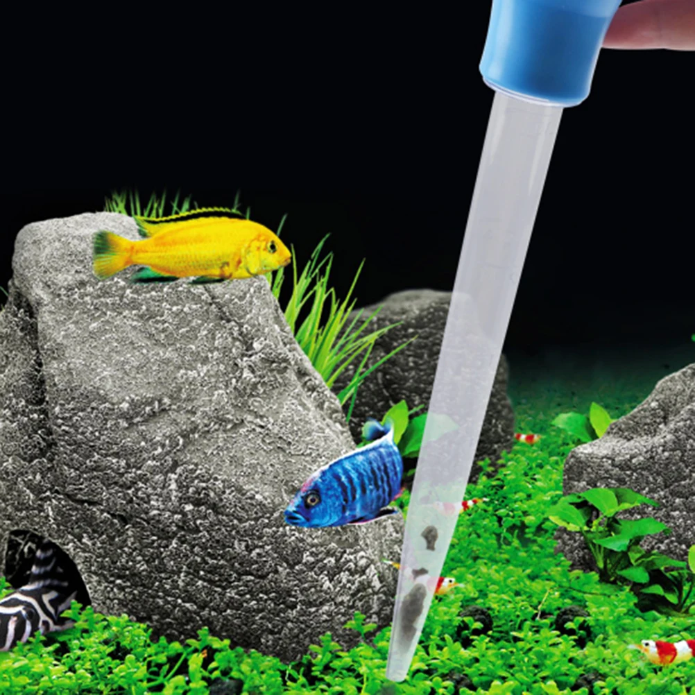 

50Ml Aquarium Pipette Black Fish Tank Cleaner Tpr Material High Transparency Tool For Water Changing Aquarium Cleaning Waste