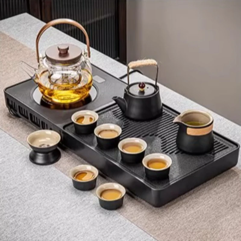 Rectangle Hospitality Tea Tray Ceremony Chinese Serving Kung Fu Vintage Tea Tray Living Room Luxury Bandejas Home Decorationgs