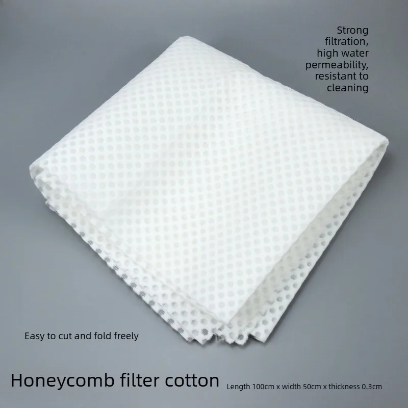 

Honeycomb Filter Cotton, High Density Thick Biochemical Pad for Aquarium Fish Tank Filter