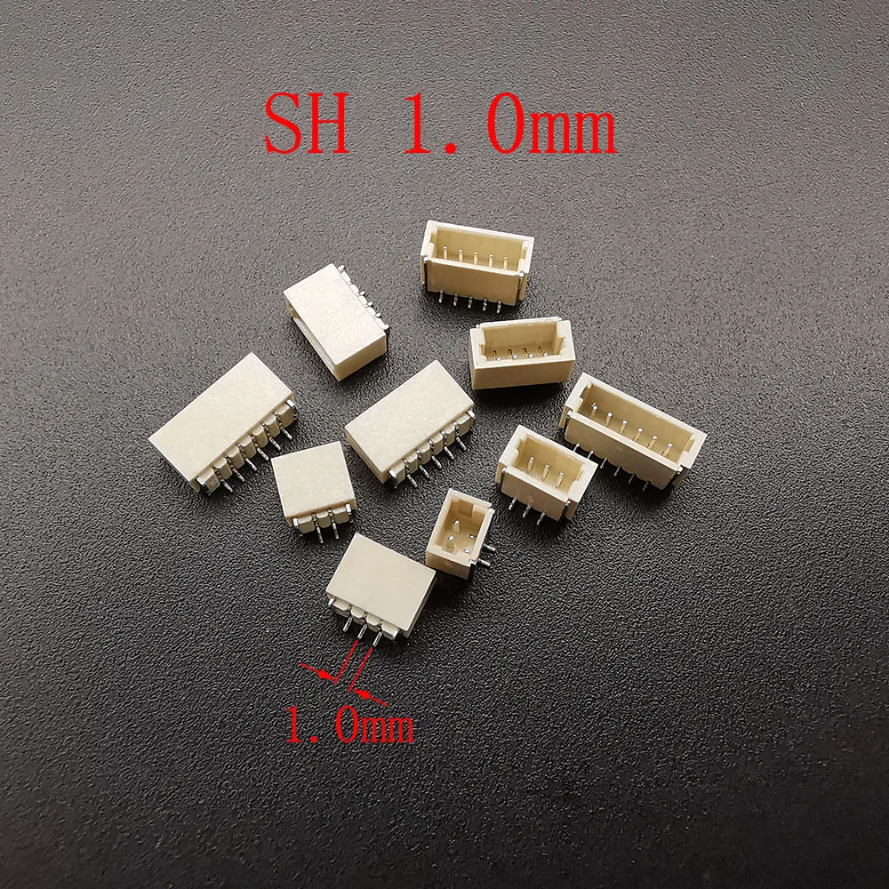 10Pcs JST XH 2.54/PH 2.0/ZH 1.5/1.25mm / SH 1.0mm Pitch Male Plug Pin Header Socket Horizontal/Vertical SMD Connector 2/3/4/5/6P