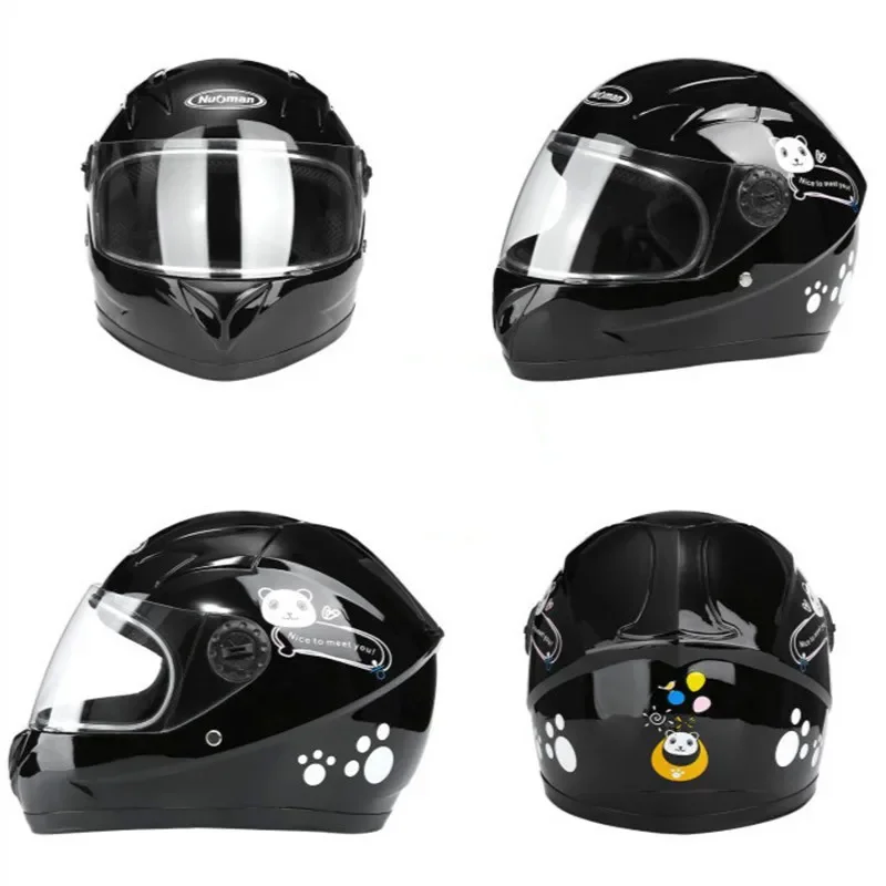 Full Face Kids Motorcycle Helmet 3-9 Years Safety Motor Helmet for Children Electromobile Casque Casco Capacete Moto Kask CE