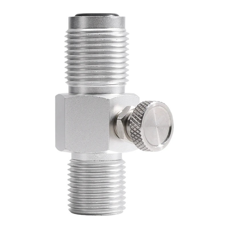 G5/8 External Thread To CGA347 Internal Thread Quick-Disconnect Plug Adapter Soda CO2 Cylinder With Deflating Knob Easy To Use