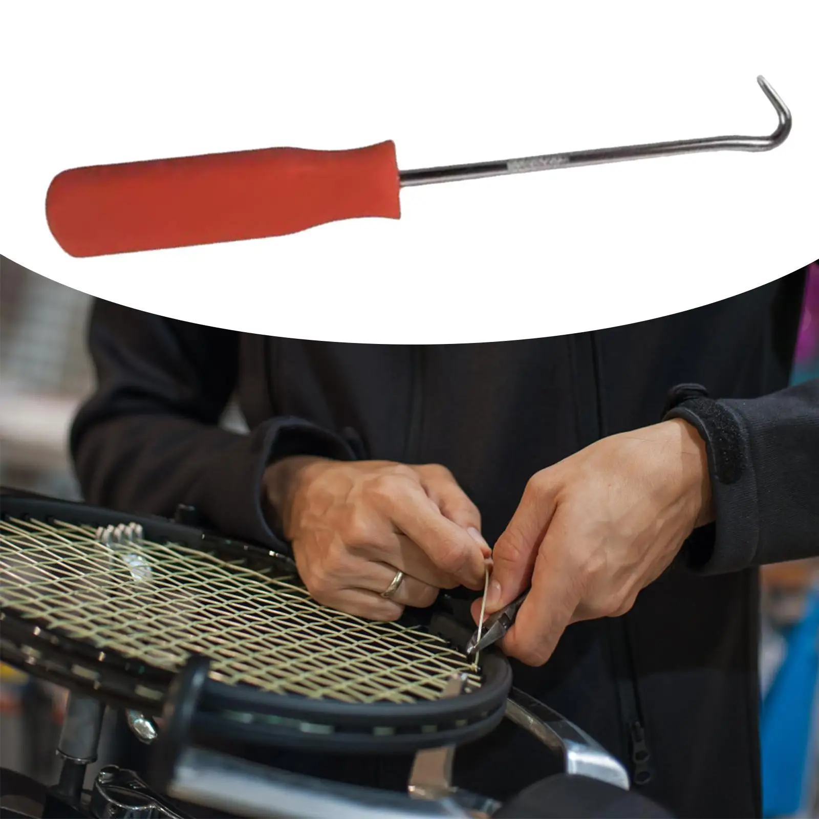 الاسكواش مضرب سلسلة مجتذب مضرب بدمنتون سلسلة أداة دائم المحمولة Restring أداة التوتير سترينجر هوك للرياضة #1