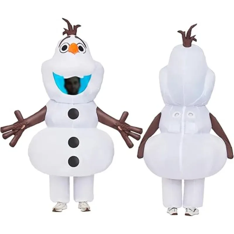 25COSXuebao costume Adult Snowman inflatable Suit men and Women masquerade Party Halloween Blowing Dress Up Cosplay Party - view 5