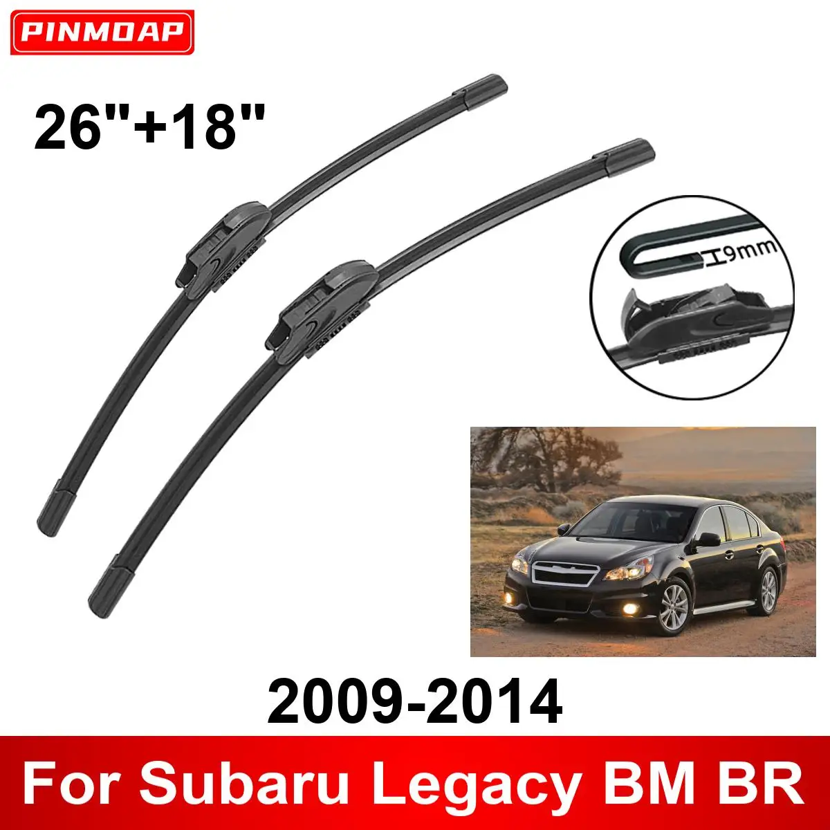 

Автомобильный дворник для Subaru Legacy BM BR 2009-2014 26 "+ 18" передние и задние щетки стеклоочистителя, аксессуары для резака 2011 2012 2013 2014