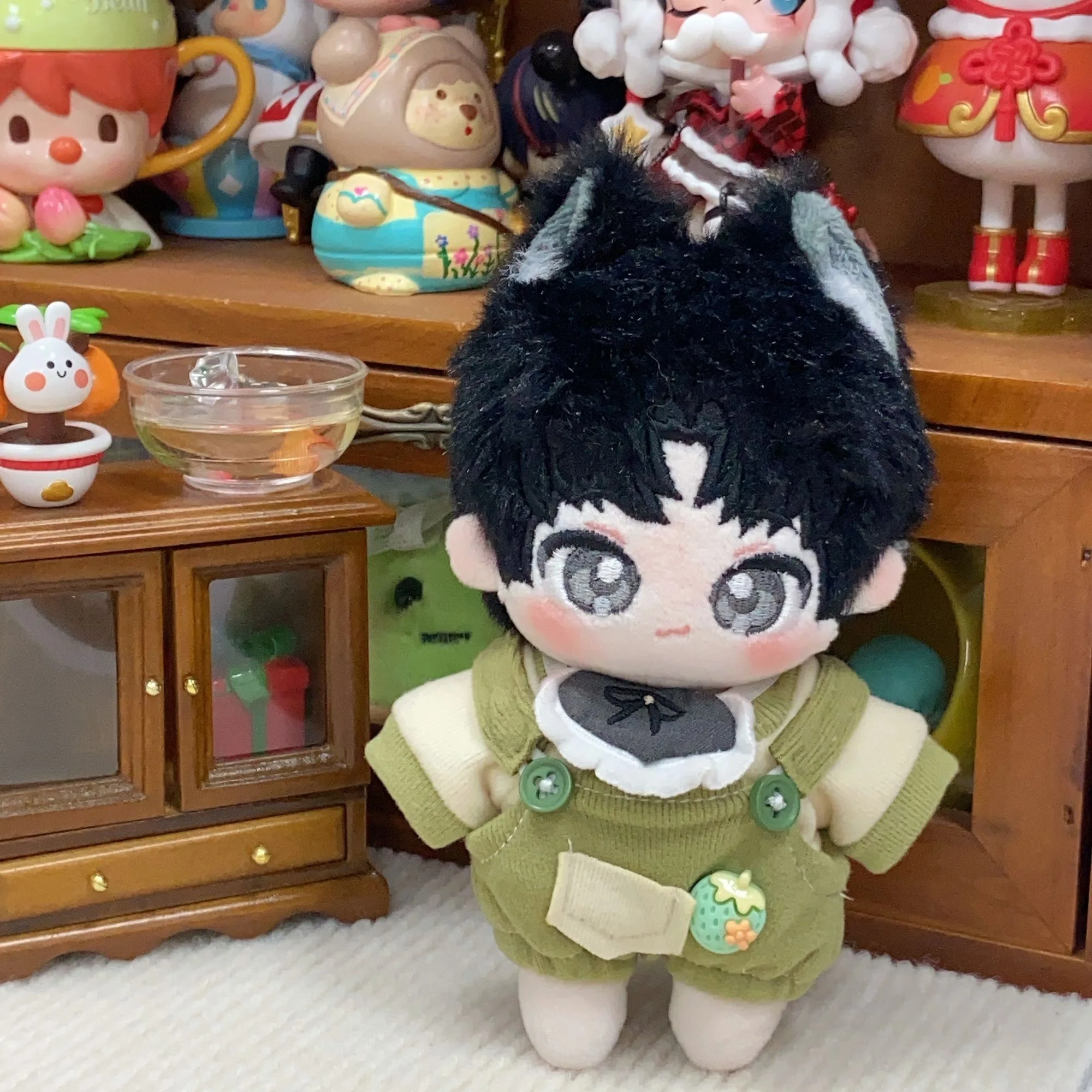 

Черная слепая хлопковая кукла 10 см Xiaohei Tomb Robber Notes Series, нормальное тело, милая кукла для косплея, кулон