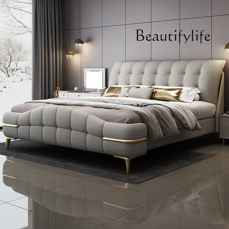 

Full Body Bed Wedding Quality Create Muebles Bedroom Master Bedroom Fashionable Bed Apartment Luxury Headboard Design