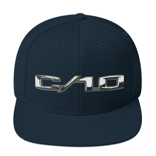 1972 Chevy C10 Emblem Custom 10 Pickup Truck Snapback-Mütze, verstellbarer Snapback