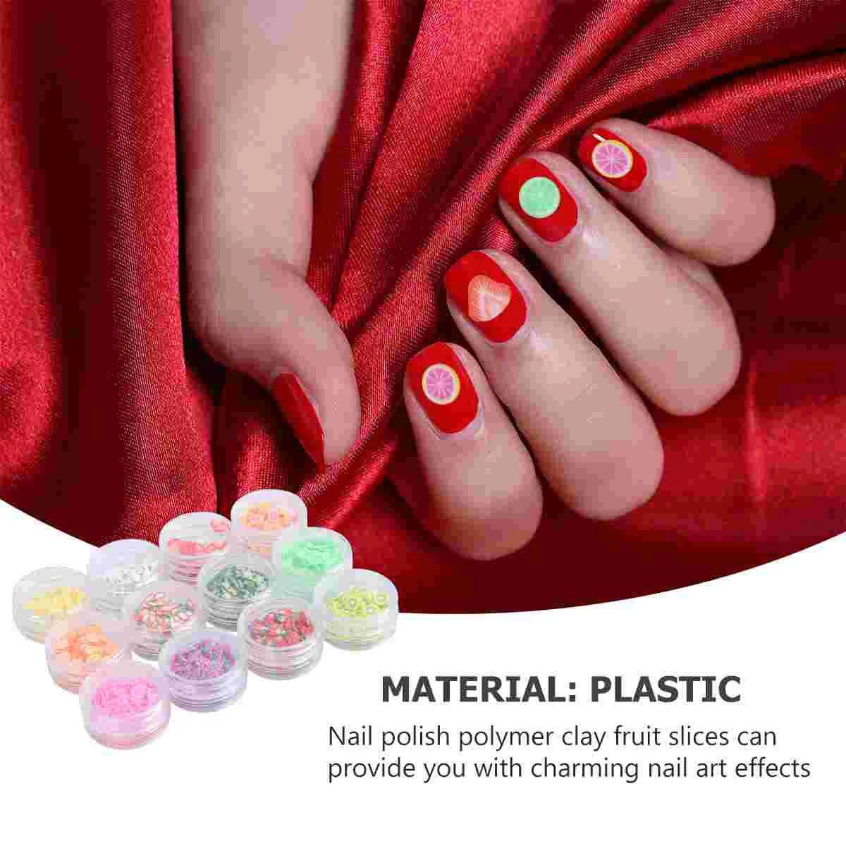 Accessories Nail Stickers for Decals Fake DIY Slice Decorations