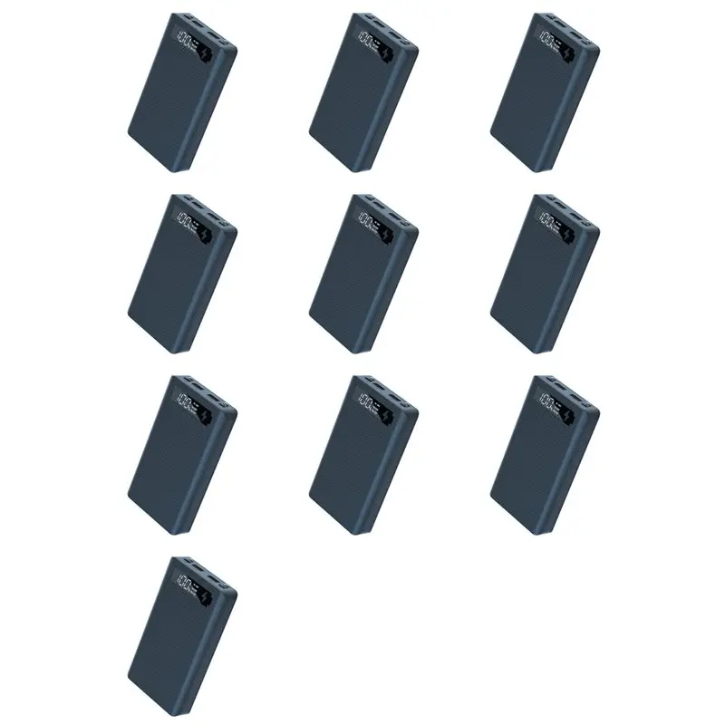 

【DIGITAL GADGET】10Pcs 6X18650 Battery Box Power Bank Case 18650 Battery Charging Box For Mobile Phone Charge, Black