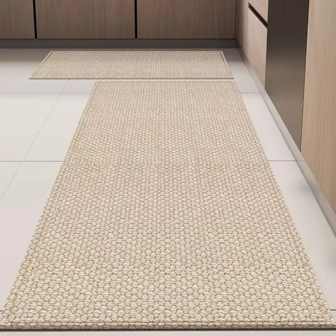 Korean Minimalist Kitchen Floor Mat Anti Slip Oil Resistant Erasable Waterproof Household Mat Bathroom Carpet New Floor Rug