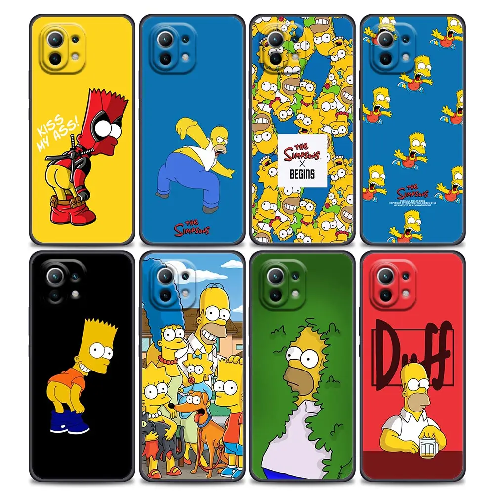 Cartoon Homer S-Simpson Boy For Xiaomi 11 Lite 5G NE Case 11T 12 11 Lite 12T 13 13T Poco X3 NFC F3 M3 M4 X4 F5 X5 Pro Back Cover