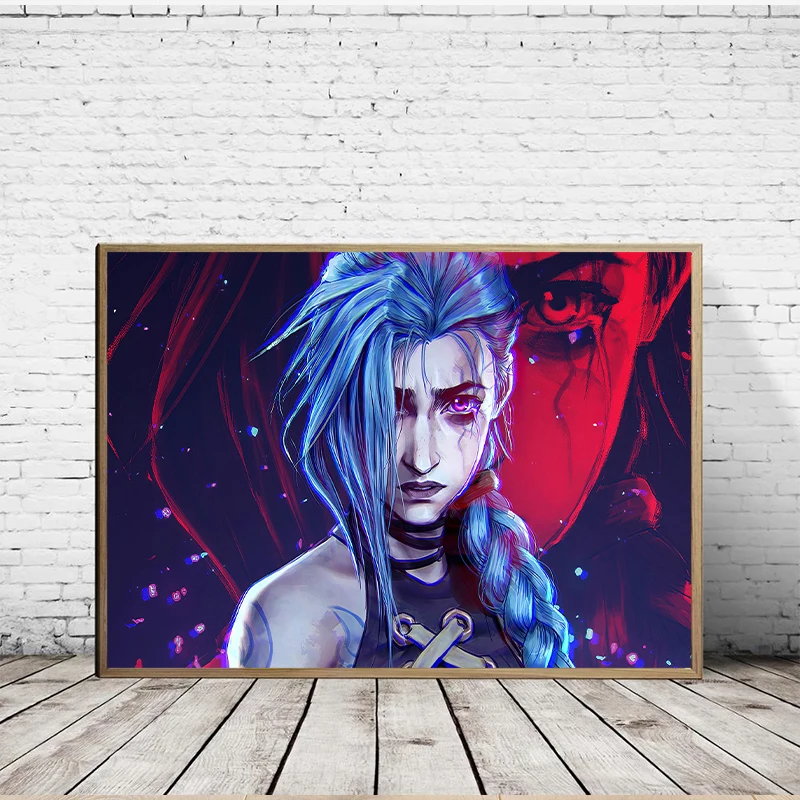 Arcane Classic Tv Series Animate Character Poster League of Legends Canvas Painting Wall Art Picture for Living Room Decor Gifts