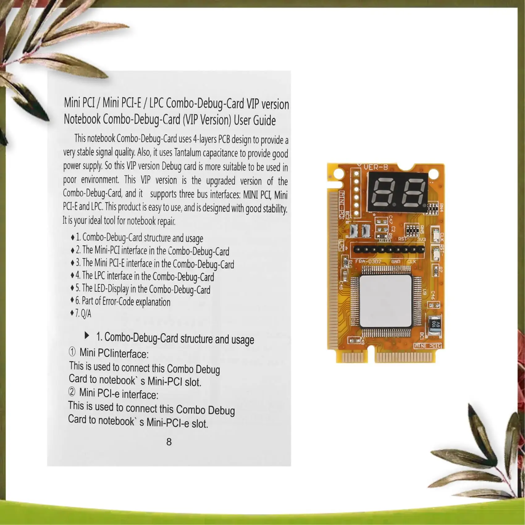 New-2-Digit Portable Computer PC Mini PCI PCI-E LPC Laptop Analyzer Tester Mother Board Debug Checker Diagnostic Card