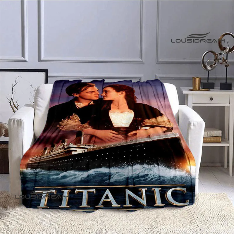 Titanic Leonardo DiCaprio printed blanket Warm blanket soft and comfortable home travel bed blanket picnic blanket birthday gift