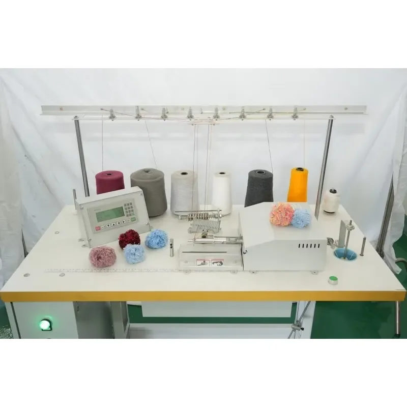 Automatic Pompom Beanie Machine Warp Knitting Style with Double Method Motor As Core Component
